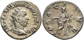 Aemilian, 253. Antoninianus (Silver, 21 mm, 3.16 g, 12 h), Rome. IMP AEMILIANVS PIVS FEL AVG Radiate, draped and cuirassed bust of Aemilian to right, ...