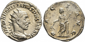 Aemilian, 253. Antoninianus (Silver, 21 mm, 3.90 g, 12 h), Rome. IMP AEMILIANVS PIVS FEL AVG Radiate, draped and cuirassed bust of Aemilian to right, ...