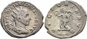 Aemilian, 253. Antoninianus (Silver, 22 mm, 3.11 g, 1 h), Rome. IMP AEMILIANVS PIVS FEL AVG Radiate, draped and cuirassed bust of Aemilian to right, s...