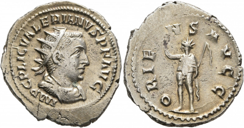 Valerian I, 253-260. Antoninianus (Silver, 24 mm, 3.94 g, 7 h), Rome, 255-256. I...