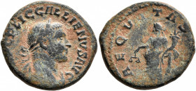 Gallienus, 253-268. As (Copper, 23 mm, 7.32 g, 12 h), Antiochia, 253-254. IMP C P LIC GALLIENVS AVG Laureate, draped and cuirassed bust of Gallienus t...