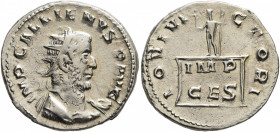 Gallienus, 253-268. Antoninianus (Silver, 21 mm, 3.31 g, 6 h), Cologne, 257-258. IMP GALLIENVS•P•AVG Radiate and cuirassed bust of Gallienus to right....
