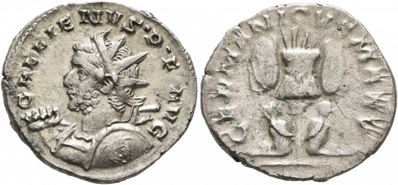 Gallienus, 253-268. Antoninianus (Silver, 21 mm, 3.26 g, 6 h), Cologne, 257-258....