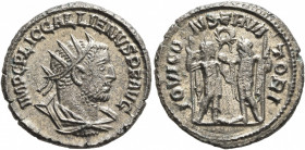 Gallienus, 253-268. Antoninianus (Billon, 20 mm, 4.52 g, 6 h), Samosata, 260. IMP C P LIC GALLIENVS P F AVG Radiate, draped and cuirassed bust of Gall...