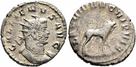 Gallienus, 253-268. Antoninianus (Billon, 21 mm, 3.49 g, 6 h), Mediolanum, 260-261. GALLIENVS AVG Radiate and cuirassed bust of Gallienus to right. Re...