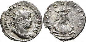 Gallienus, 253-268. Antoninianus (Billon, 21 mm, 2.99 g, 3 h), Mediolanum, 260-261. IMP GALLIENVS AVG Radiate and cuirassed bust of Gallienus to right...