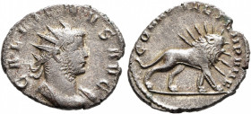 Gallienus, 253-268. Antoninianus (Billon, 22 mm, 3.54 g, 6 h), Mediolanum, 261. GALLIENVS AVG Radiate and cuirassed bust of Gallienus to right. Rev. C...