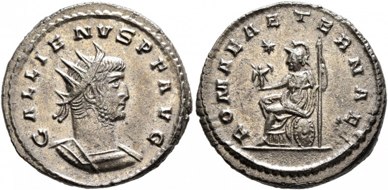 Gallienus, 253-268. Antoninianus (Billon, 21 mm, 4.06 g, 12 h), Antiochia, 263. ...