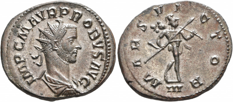 Probus, 276-282. Antoninianus (Silvered bronze, 24 mm, 5.36 g, 7 h), Lugdunum, 2...