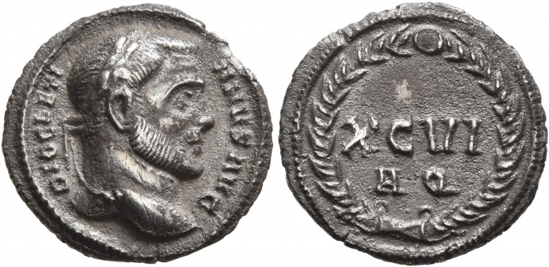 Diocletian, 284-305. Argenteus (Silver, 17 mm, 3.14 g, 11 h), Aquileia, 300-301....