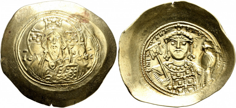 Michael VII Ducas, 1071-1078. Histamenon (Electrum, 30 mm, 4.36 g, 6 h), Constan...