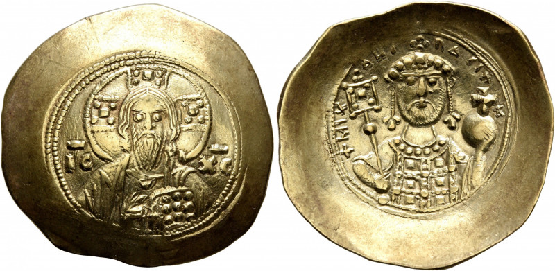 Michael VII Ducas, 1071-1078. Histamenon (Electrum, 29 mm, 4.34 g, 6 h), Constan...