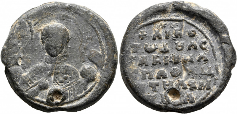 Gabriel, spatharokandidatos and chartoularios, 11th century. Seal (Lead, 24 mm, ...