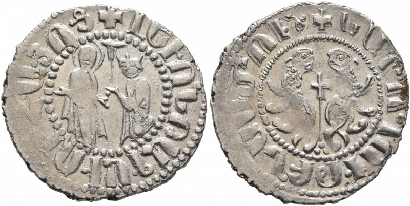 ARMENIA, Cilician Armenia. Royal. Levon I, 1198-1219. Tram (Silver, 23 mm, 2.95 ...