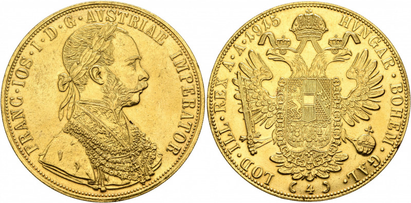 AUSTRIA. Kaisertum Österreich-Ungarn. Franz Josef I, 1867-1916. 4 Dukaten (Gold,...