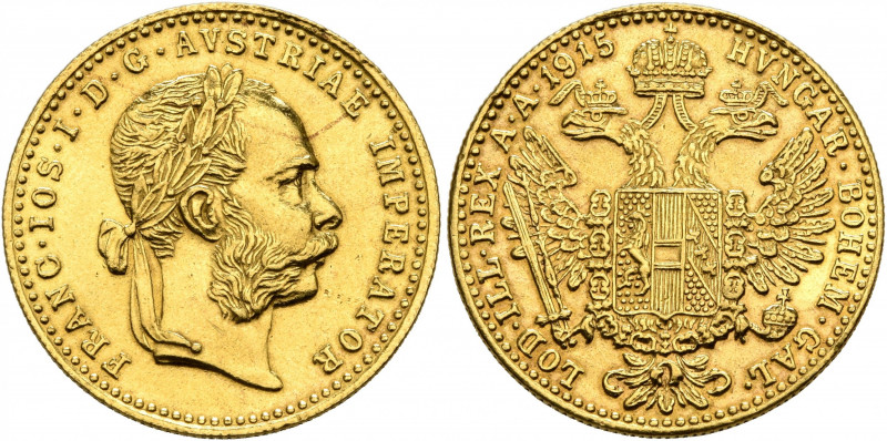 AUSTRIA. Kaisertum Österreich-Ungarn. Franz Josef I, 1867-1916. Dukat (Gold, 19 ...