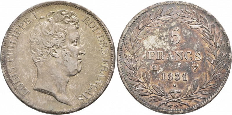 FRANCE, Royal (Restored). Louis Philippe, 1830-1848. 5 Francs (Silver, 37 mm, 25...