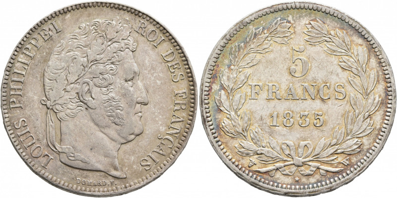 FRANCE, Royal (Restored). Louis Philippe, 1830-1848. 5 Francs (Silver, 37 mm, 24...