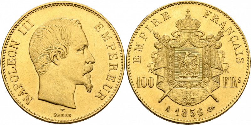 FRANCE, Second Empire. Napoléon III, 1852-1870. 100 Francs (Gold, 34 mm, 32.29 g...