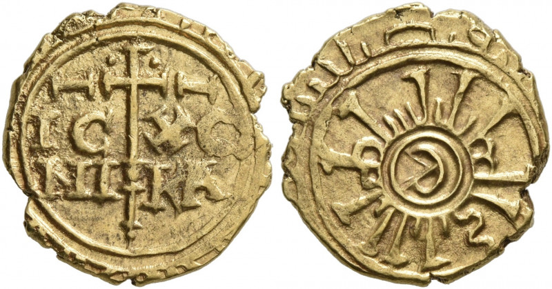 ITALY. Sicilia (Regno). Enrico VI, 1194-1197. Tarì (Gold, 13 mm, 1.49 g), Messin...