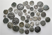 A lot containing 43 silver and bronze coins. All: Celtic. Fine to about very fine. LOT SOLD AS IS, NO RETURNS. 43 coins in lot.