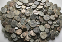 A lot containing 276 bronze coins. Mostly: Greek. Fine to about very fine. LOT SOLD AS IS, NO RETURNS. 276 coins in lot.


From a European collecti...
