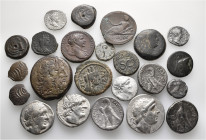 A lot containing 10 silver and 13 bronze coins. Includes: Greek, Roman Provincial and Roman Imperial. Fine to very fine. LOT SOLD AS IS, NO RETURNS. 2...