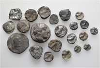 A lot containing 22 silver coins. All: Arabia Felix. Fine to very fine. LOT SOLD AS IS, NO RETURNS. 22 coins in lot.