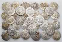 A lot containing 35 silver coins. All: Tabaristan Hemidrachms. About very fine to extremely fine. LOT SOLD AS IS, NO RETURNS. 35 coins in lot.