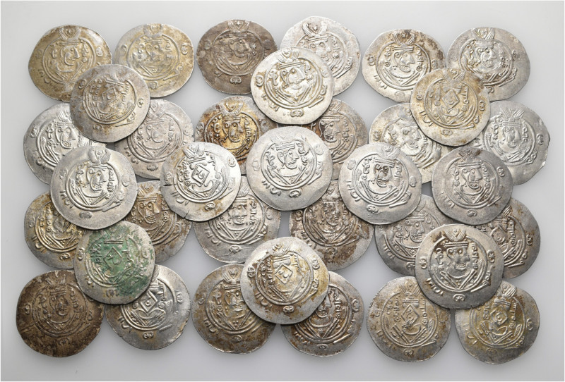 A lot containing 35 silver coins. All: Tabaristan Hemidrachms. About very fine t...