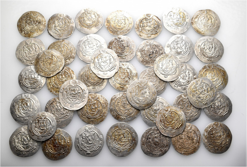 A lot containing 43 silver coins. All: Tabaristan Hemidrachms. About very fine t...