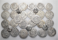 A lot containing 31 silver coins. Including: Parthian and Sasanian Drachms. About very fine to extremely fine. LOT SOLD AS IS, NO RETURNS. 31 coins in...
