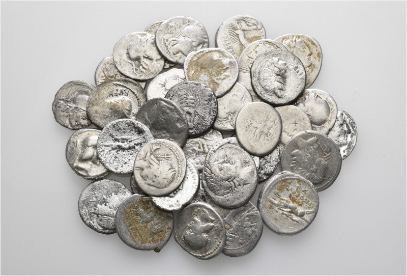 A lot containing 37 silver coins. All: Roman Republican. Fair to fine. Some hars...