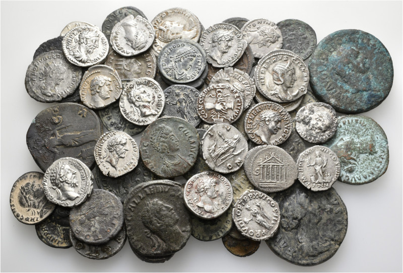 A lot containing 30 silver and 34 bronze coins. All: Roman Imperial. Fine to ver...