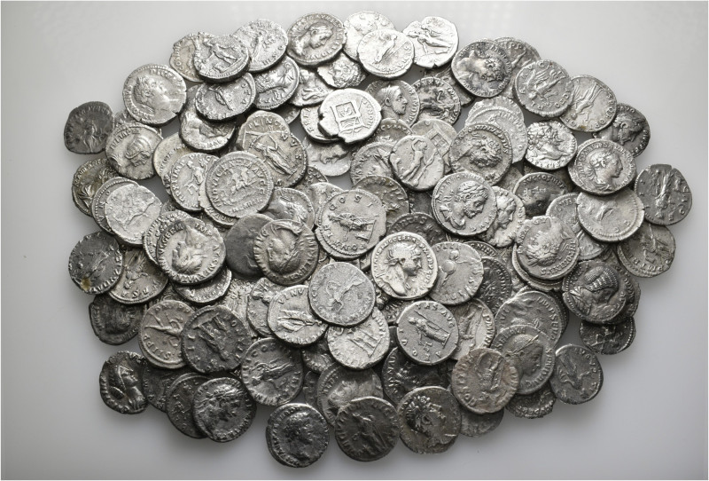 A lot containing 130 silver coins. All: Roman Imperial. Fine to very fine. LOT S...