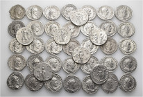 A lot containing 42 silver coins. Including: Antoniniani of Gordian III (6), Philip I (16), Trajan Decius (20). Very fine to extremely fine. LOT SOLD ...