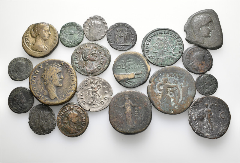 A lot containing 19 silver and bronze coins. Including: Celtic and Roman Imperia...