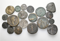 A lot containing 19 silver and bronze coins. Including: Celtic and Roman Imperial. Fine to about very fine. LOT SOLD AS IS, NO RETURNS. 19 coins in lo...