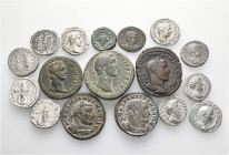 A lot containing 10 silver and 7 bronze coins. Including: Roman Provincial and Roman Imperial. Fine to very fine. LOT SOLD AS IS, NO RETURNS. 17 coins...