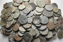 A lot containing 113 bronze coins. Mostly: Byzantine. Fair to fine. LOT SOLD AS IS, NO RETURNS. 113 coins in lot.


From a European collection, for...