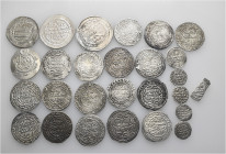 A lot containing 27 silver coins. All: Islamic. Very fine to good very fine. LOT SOLD AS IS, NO RETURNS. 27 coins in lot.
