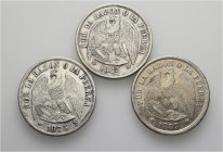 A lot containing 3 silver coins. All: Chile. Very fine to good very fine. LOT SOLD AS IS, NO RETURNS. 3 coins in lot.


From the collection of a Sw...