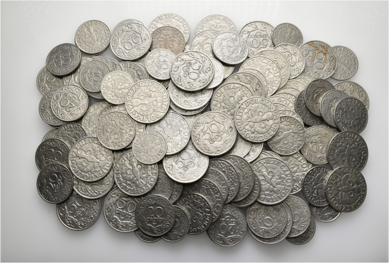 A lot containing 133 copper-nickel coins. All: Poland. About very fine to good v...