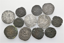 A lot containing 12 silver and bronze coins. All: Switzerland, Bistum Lausanne. Fine to very fine. LOT SOLD AS IS, NO RETURNS. 12 coins in lot.


F...