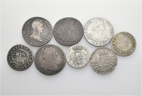 A lot containing 8 silver coins. All: Spain. Fine to about very fine. LOT SOLD AS IS, NO RETURNS. 8 coins in lot.


From the collection of a Swiss ...