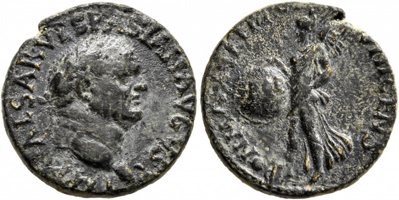 Vespasian, 69-79. Semis (Orichalcum, 18 mm, 4.03 g, 12 h), uncertain eastern min...