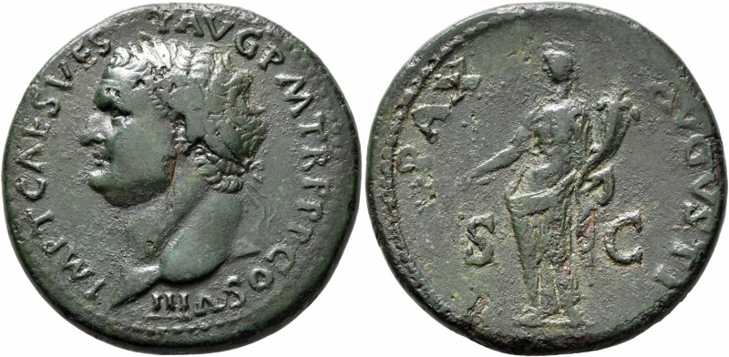 Titus, 79-81. Sestertius (Orichalcum, 35 mm, 22.05 g, 6 h), Rome, 80-81. IMP T C...