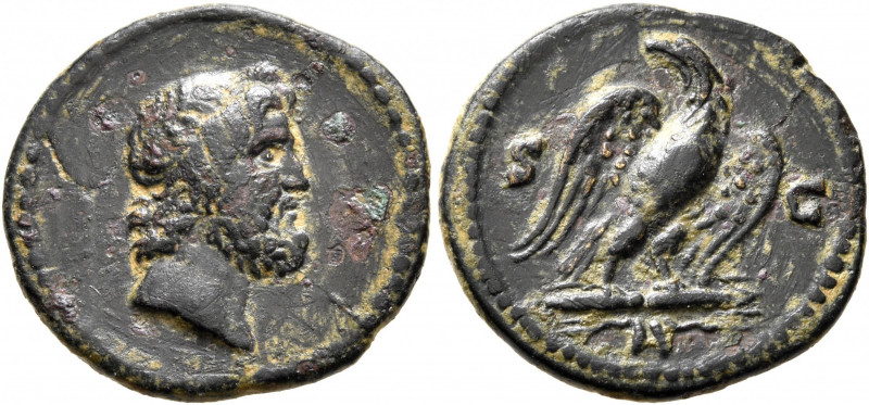 Anonymous issues, time of Domitian to Antoninus Pius, 81-161. Quadrans (Copper, ...