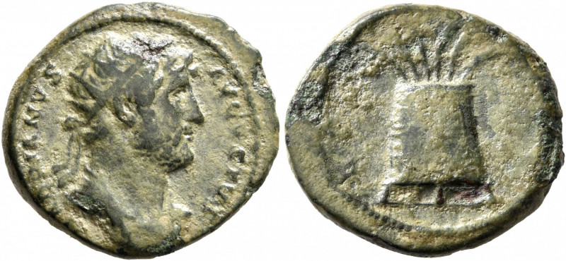Hadrian, 117-138. Semis (Orichalcum, 20 mm, 5.06 g, 7 h), Rome, for eastern circ...