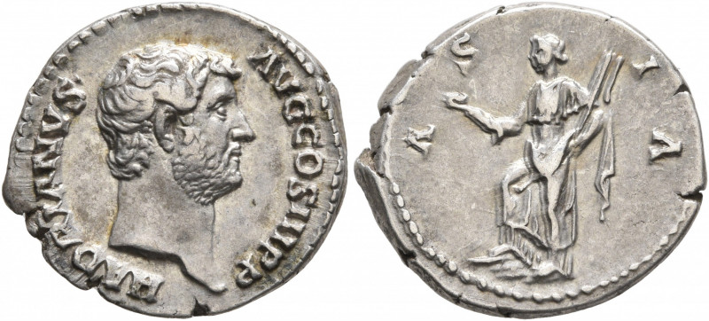 Hadrian, 117-138. Denarius (Silver, 18 mm, 3.25 g, 7 h), Rome, circa 130-133. HA...